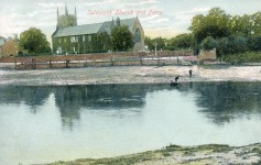 Isleworth Ferry at Church,ferry,river view